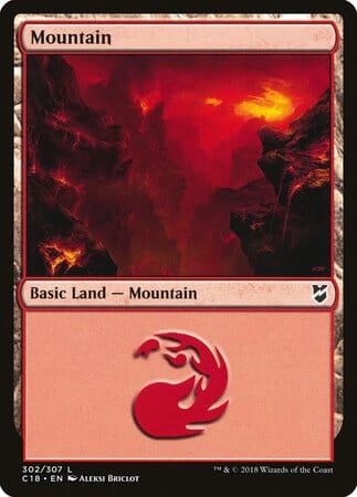 Mountain (302) [Commander 2018] MTG Single Magic: The Gathering  | Multizone: Comics And Games