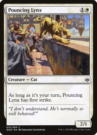 Pouncing Lynx [War of the Spark] MTG Single Magic: The Gathering  | Multizone: Comics And Games