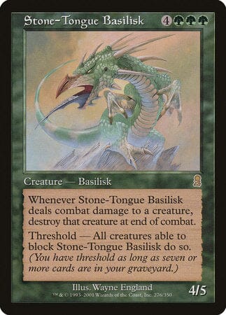 Stone-Tongue Basilisk [Odyssey] MTG Single Magic: The Gathering  | Multizone: Comics And Games