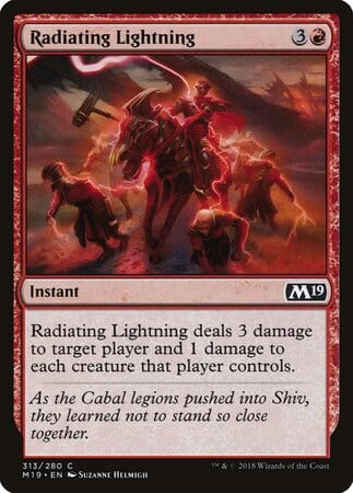 Radiating Lightning [Core Set 2019] MTG Single Magic: The Gathering  | Multizone: Comics And Games