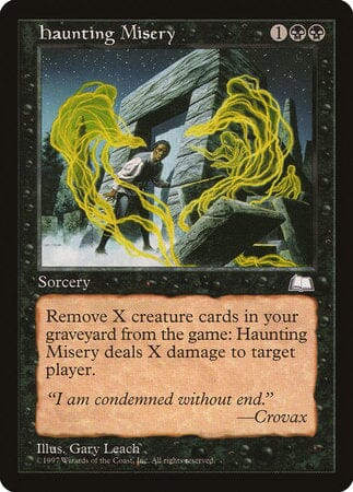 Haunting Misery [Weatherlight] MTG Single Magic: The Gathering  | Multizone: Comics And Games