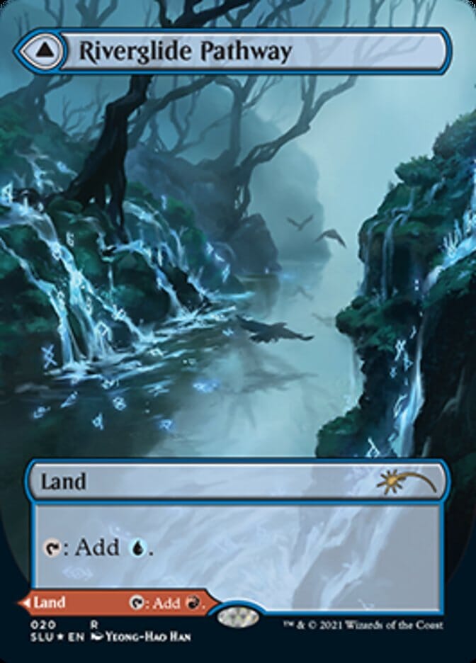 Riverglide Pathway // Lavaglide Pathway (Borderless) [Secret Lair: Ultimate Edition] MTG Single Magic: The Gathering  | Multizone: Comics And Games
