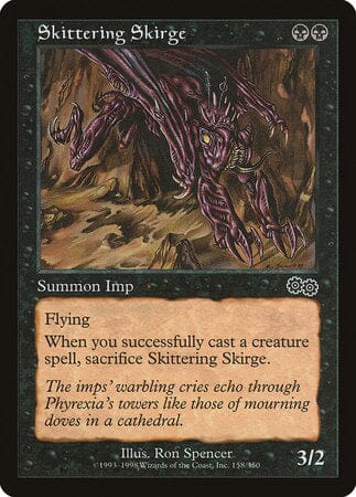 Skittering Skirge [Urza's Saga] MTG Single Magic: The Gathering  | Multizone: Comics And Games