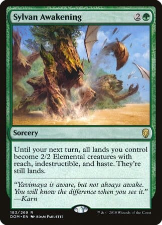 Sylvan Awakening [Dominaria] MTG Single Magic: The Gathering  | Multizone: Comics And Games