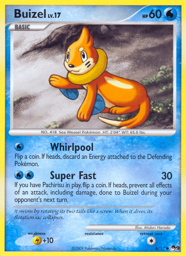 Buizel (6/17) [POP Series 9] Pokemon Single Pokémon  | Multizone: Comics And Games