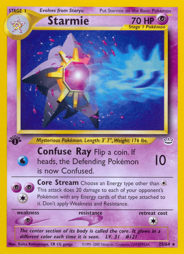 Starmie (25/64) [Neo Revelation 1st Edition] Pokemon Single Pokémon  | Multizone: Comics And Games