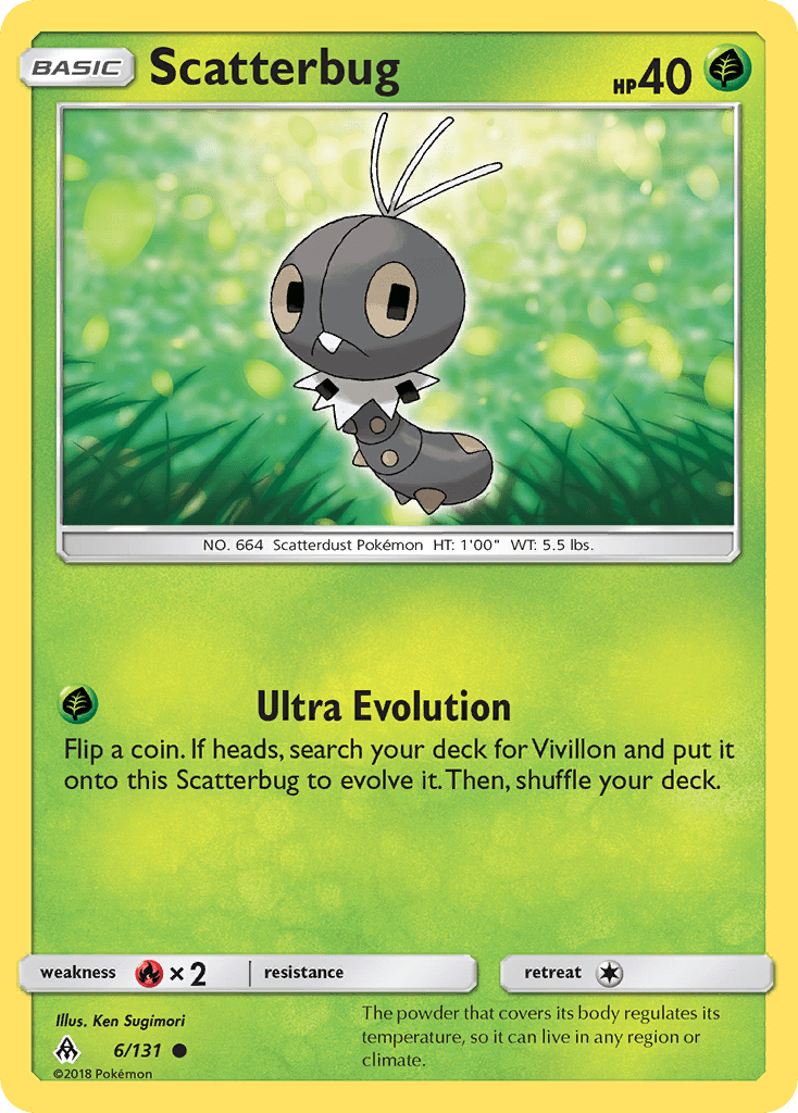 Scatterbug (6/131) [Sun & Moon: Forbidden Light] Pokemon Single Pokémon  | Multizone: Comics And Games