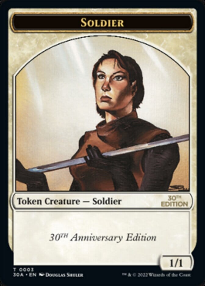 Soldier Token [30th Anniversary Tokens] MTG Single Magic: The Gathering  | Multizone: Comics And Games