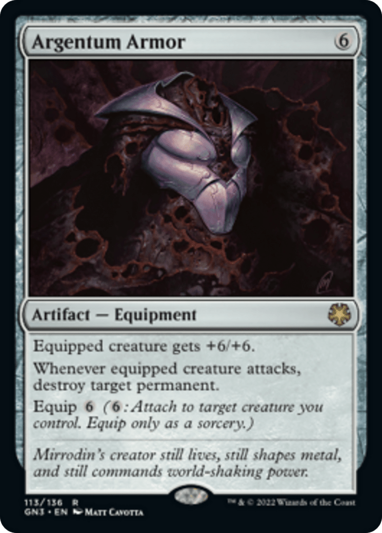 Argentum Armor [Game Night: Free-for-All] MTG Single Magic: The Gathering  | Multizone: Comics And Games
