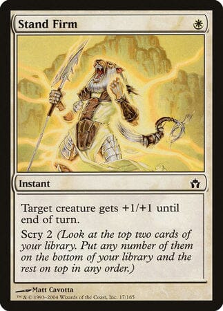 Stand Firm [Fifth Dawn] MTG Single Magic: The Gathering  | Multizone: Comics And Games