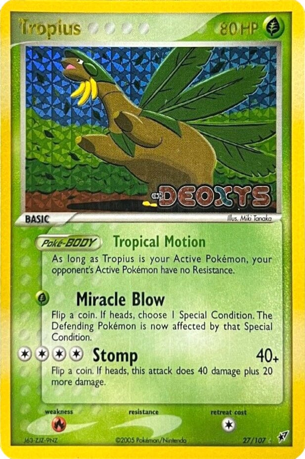 Tropius (27/107) (Stamped) [EX: Deoxys] Pokemon Single Pokémon  | Multizone: Comics And Games