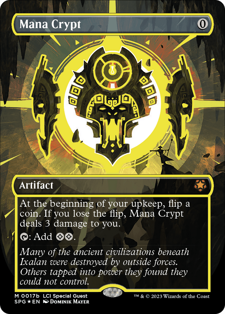 Mana Crypt (0017b) (Borderless) [The Lost Caverns of Ixalan Special Guests] MTG Single Magic: The Gathering  | Multizone: Comics And Games
