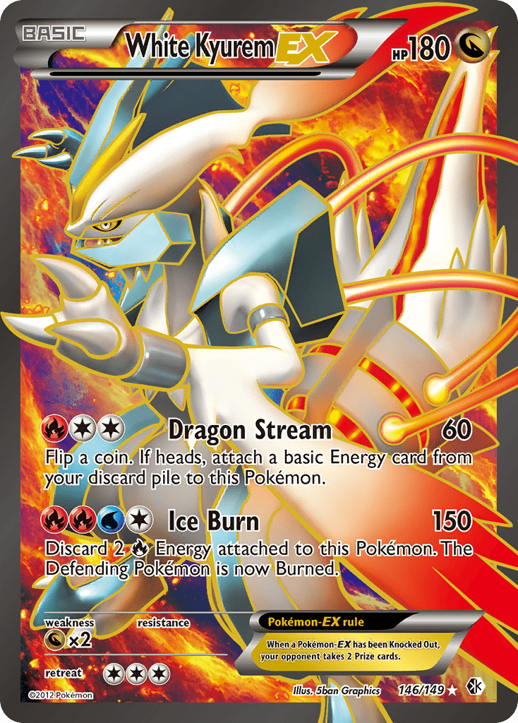 White Kyurem EX (146/149) [Black & White: Boundaries Crossed] Pokemon Single Pokémon  | Multizone: Comics And Games