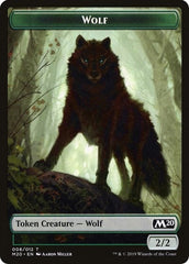 Wolf Double-sided Token [Challenger Decks 2020 Tokens] MTG Single Magic: The Gathering  | Multizone: Comics And Games