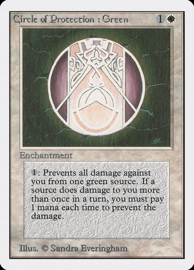 Circle of Protection: Green [Unlimited Edition] MTG Single Magic: The Gathering  | Multizone: Comics And Games