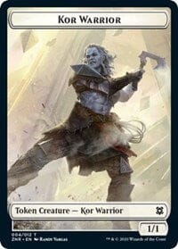 Kor Warrior // Plant Double-sided Token [Zendikar Rising Tokens] MTG Single Magic: The Gathering  | Multizone: Comics And Games
