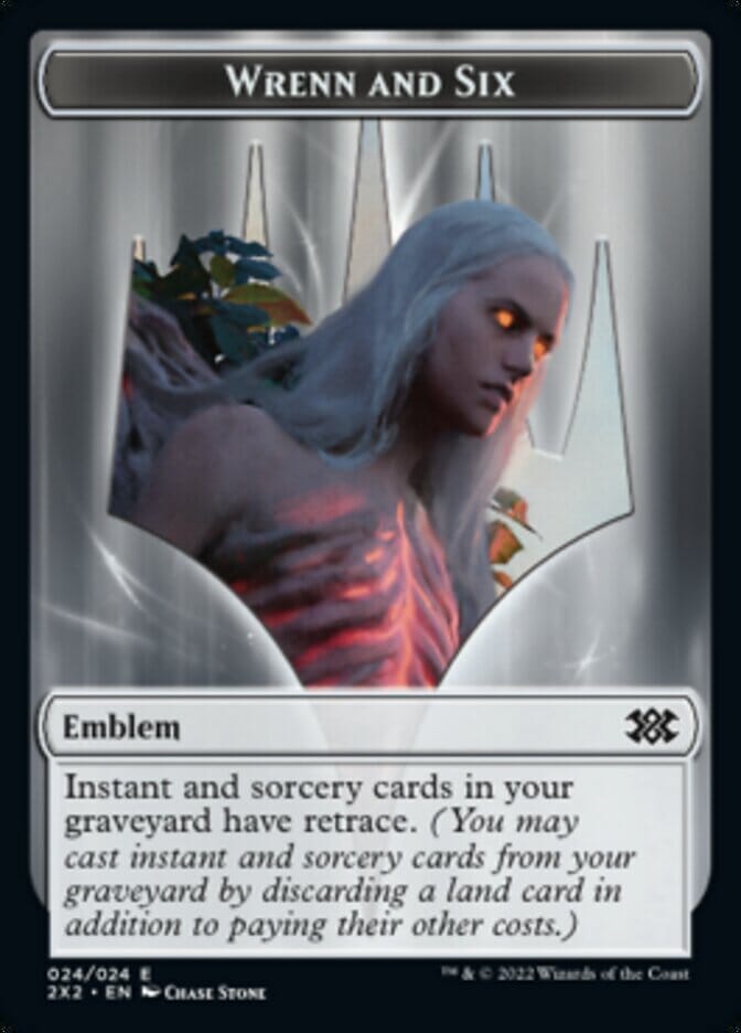 Wrenn and Six Emblem // Spirit Double-sided Token [Double Masters 2022 Tokens] MTG Single Magic: The Gathering  | Multizone: Comics And Games