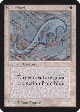 Blue Ward [Limited Edition Alpha] MTG Single Magic: The Gathering  | Multizone: Comics And Games
