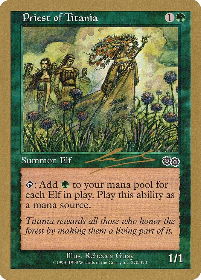 Priest of Titania (Nicolas Labarre) [World Championship Decks 2000] MTG Single Magic: The Gathering  | Multizone: Comics And Games
