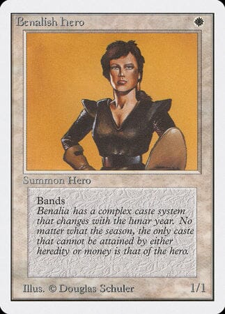 Benalish Hero [Unlimited Edition] MTG Single Magic: The Gathering  | Multizone: Comics And Games