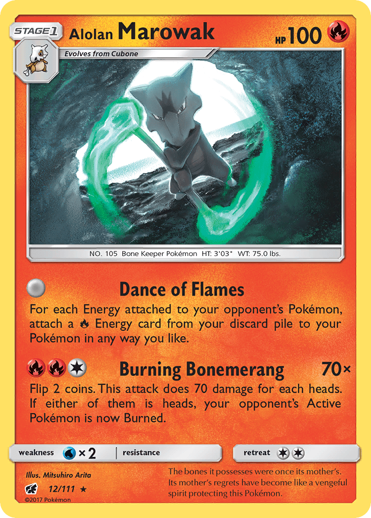 Alolan Marowak (12/111) [Sun & Moon: Crimson Invasion] Pokemon Single Pokémon  | Multizone: Comics And Games