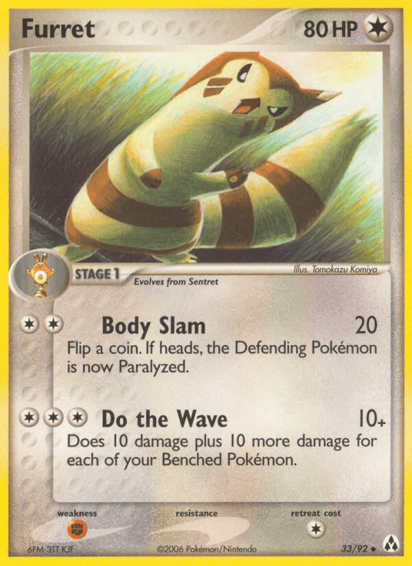 Furret (33/92) [EX: Legend Maker] Pokemon Single Pokémon  | Multizone: Comics And Games