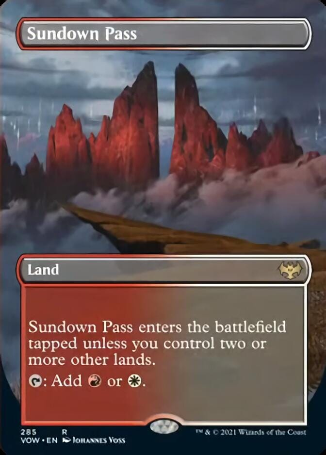 Sundown Pass (Borderless) [Innistrad: Crimson Vow] MTG Single Magic: The Gathering  | Multizone: Comics And Games