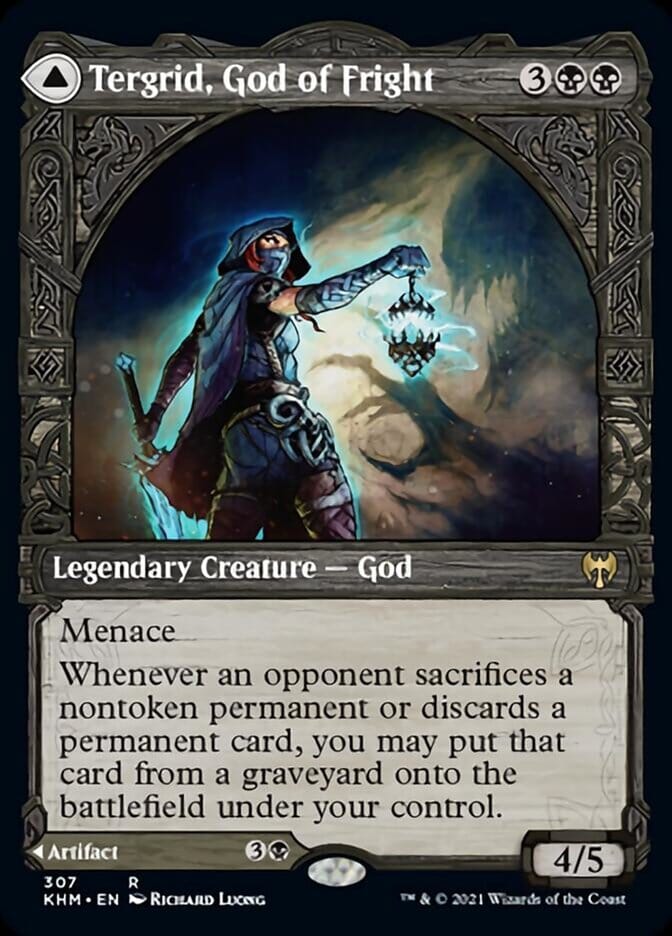 Tergrid, God of Fright // Tergrid's Lantern (Showcase) [Kaldheim] MTG Single Magic: The Gathering  | Multizone: Comics And Games