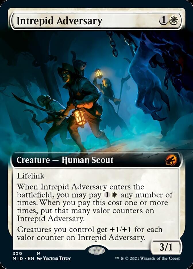 Intrepid Adversary (Extended) [Innistrad: Midnight Hunt] MTG Single Magic: The Gathering  | Multizone: Comics And Games