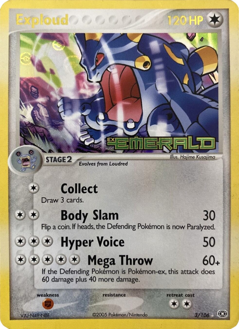 Exploud (3/106) (Stamped) [EX: Emerald] Pokemon Single Pokémon  | Multizone: Comics And Games