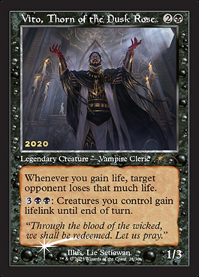 Vito, Thorn of the Dusk Rose [30th Anniversary Promos] MTG Single Magic: The Gathering  | Multizone: Comics And Games