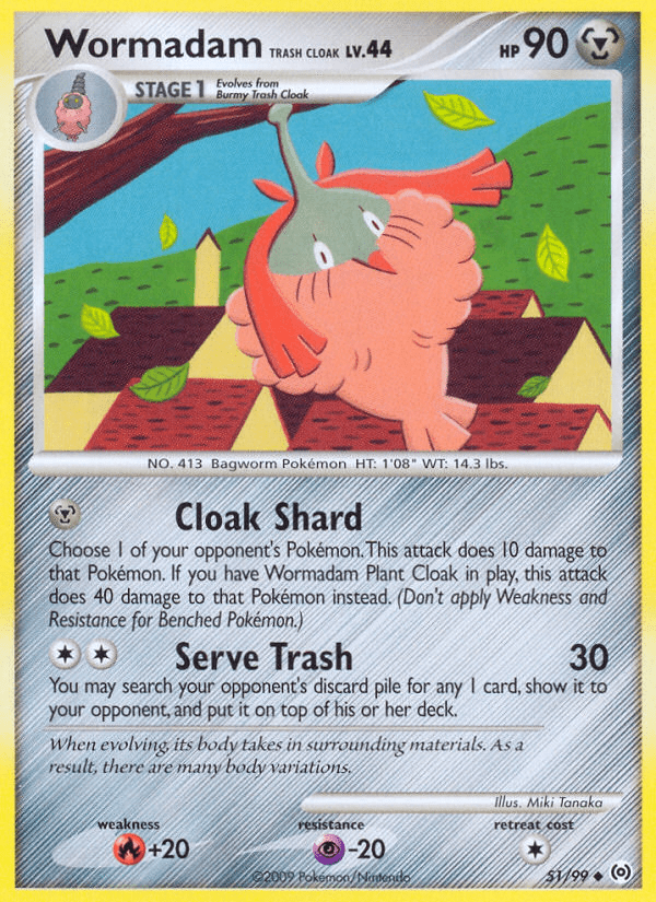 Wormadam Trash Cloak (51/99) [Platinum: Arceus] Pokemon Single Pokémon  | Multizone: Comics And Games