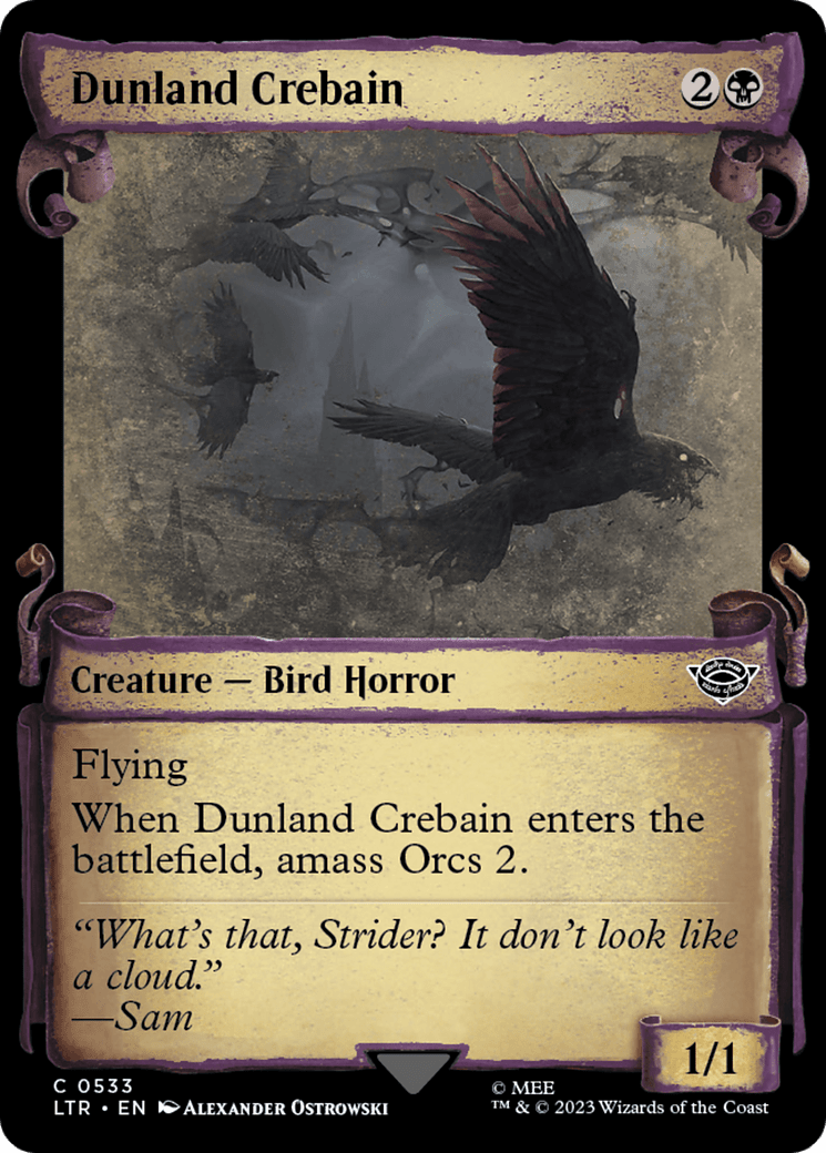 Dunland Crebain [The Lord of the Rings: Tales of Middle-Earth Showcase Scrolls] MTG Single Magic: The Gathering  | Multizone: Comics And Games