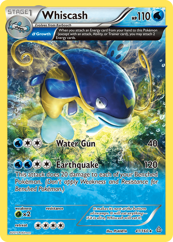 Whiscash (41/160) [XY: Primal Clash] Pokemon Single Pokémon  | Multizone: Comics And Games