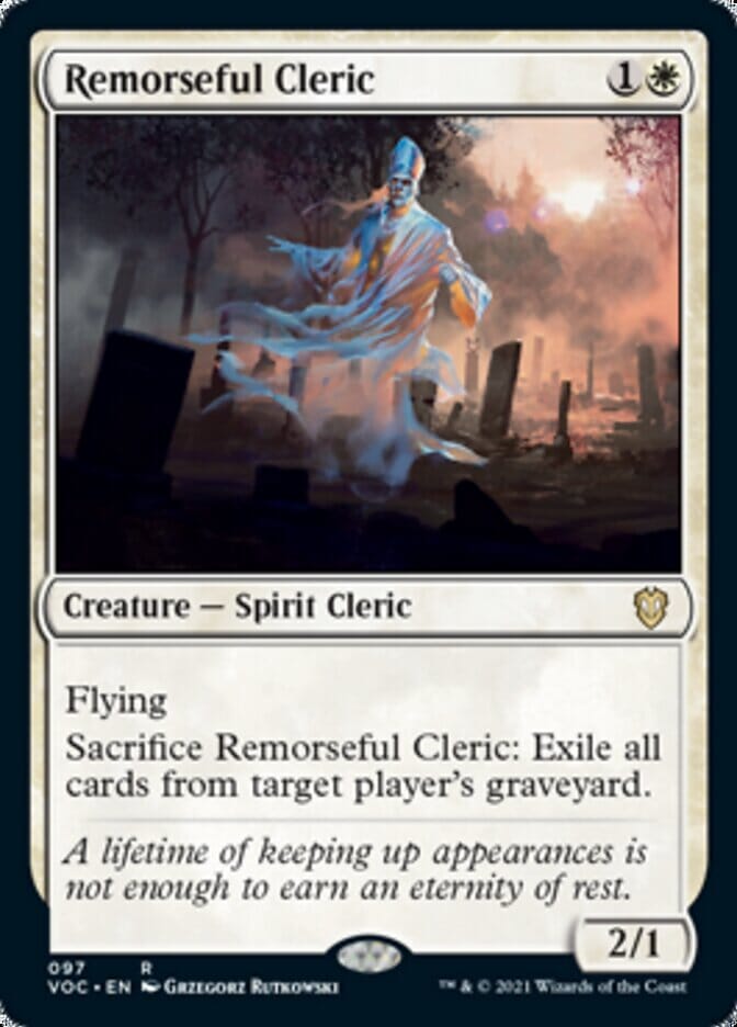Remorseful Cleric [Innistrad: Crimson Vow Commander] MTG Single Magic: The Gathering  | Multizone: Comics And Games