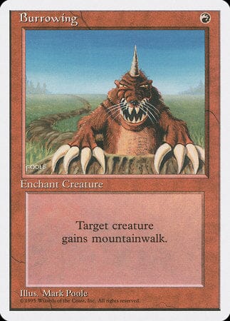 Burrowing [Fourth Edition] MTG Single Magic: The Gathering  | Multizone: Comics And Games