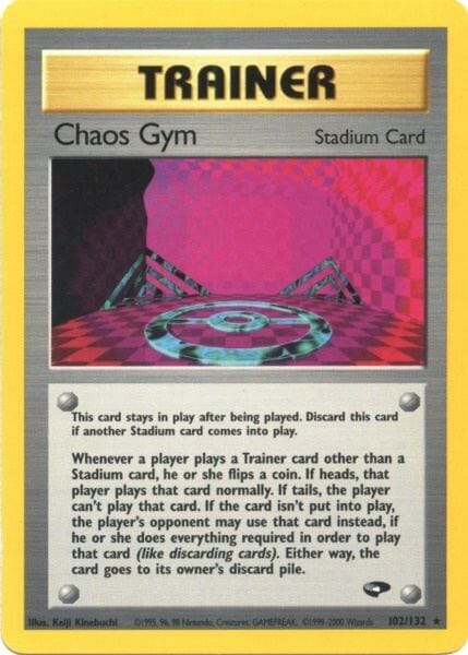 Chaos Gym (102/132) [Gym Challenge Unlimited] Pokemon Single Pokémon  | Multizone: Comics And Games
