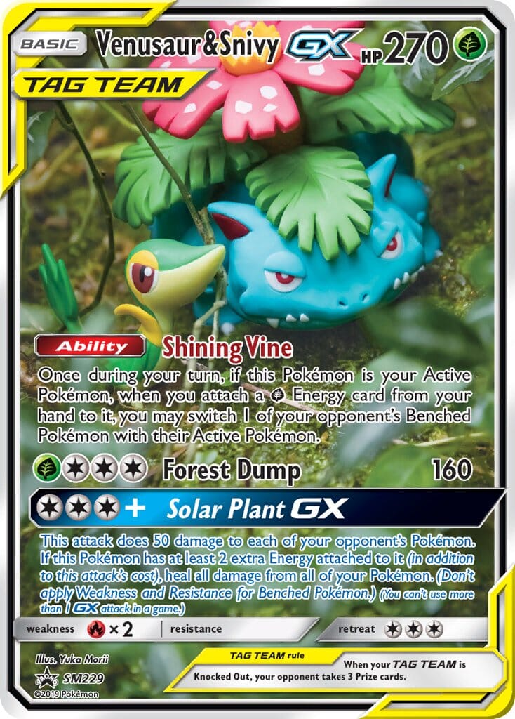 Venusaur & Snivy GX (SM229) [Sun & Moon: Black Star Promos] Pokemon Single Pokémon  | Multizone: Comics And Games