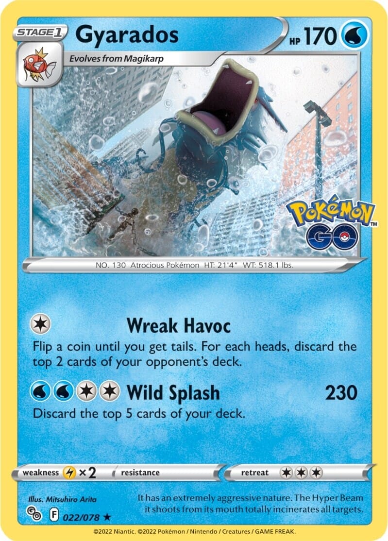 Gyarados (022/078) [Pokémon GO] Pokemon Single Pokémon  | Multizone: Comics And Games