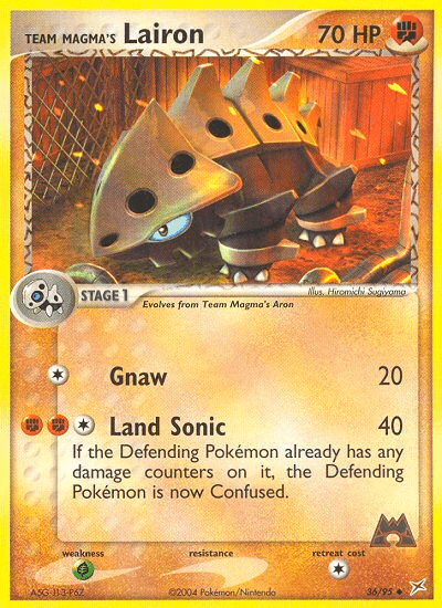 Team Magma's Lairon (36/95) [EX: Team Magma vs Team Aqua] Pokemon Single Pokémon  | Multizone: Comics And Games