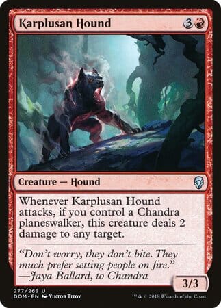 Karplusan Hound [Dominaria] MTG Single Magic: The Gathering  | Multizone: Comics And Games
