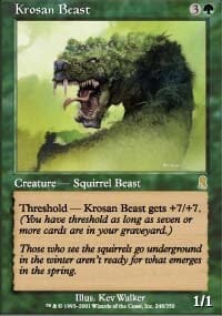 Krosan Beast [Odyssey] MTG Single Magic: The Gathering  | Multizone: Comics And Games