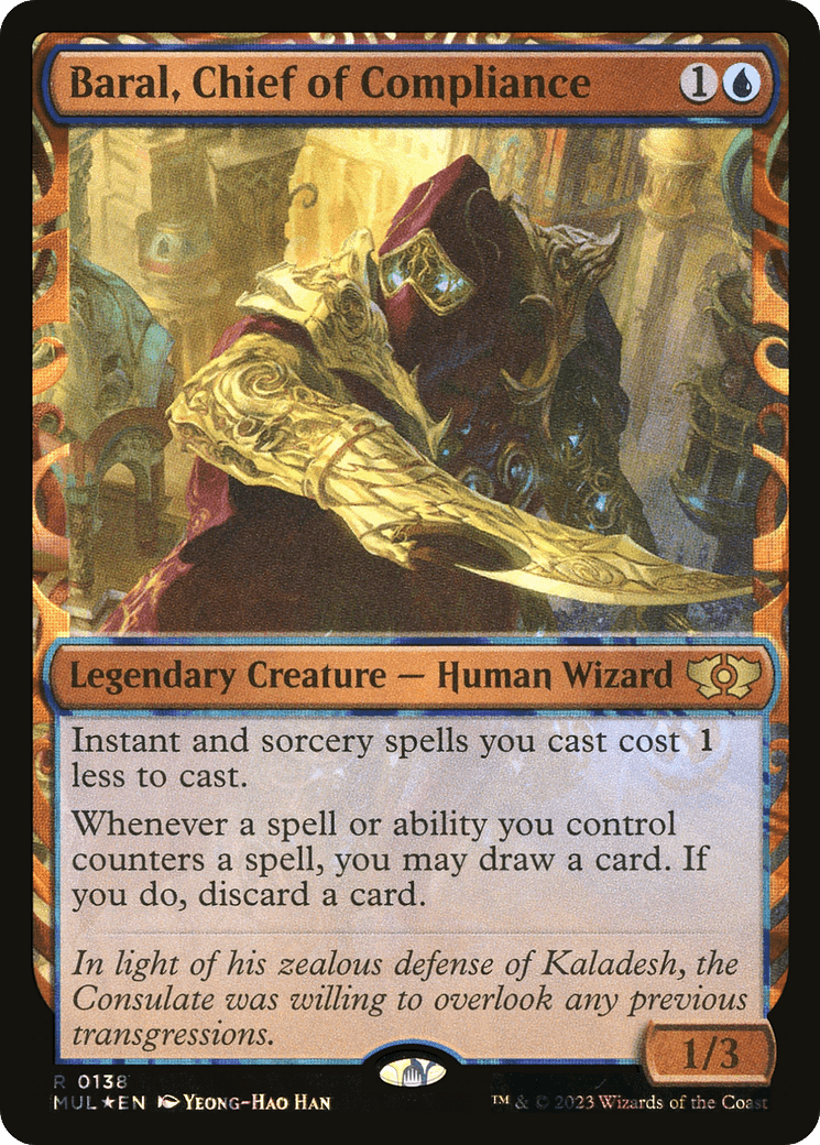 Baral, Chief of Compliance (Halo Foil) [Multiverse Legends] MTG Single Magic: The Gathering  | Multizone: Comics And Games