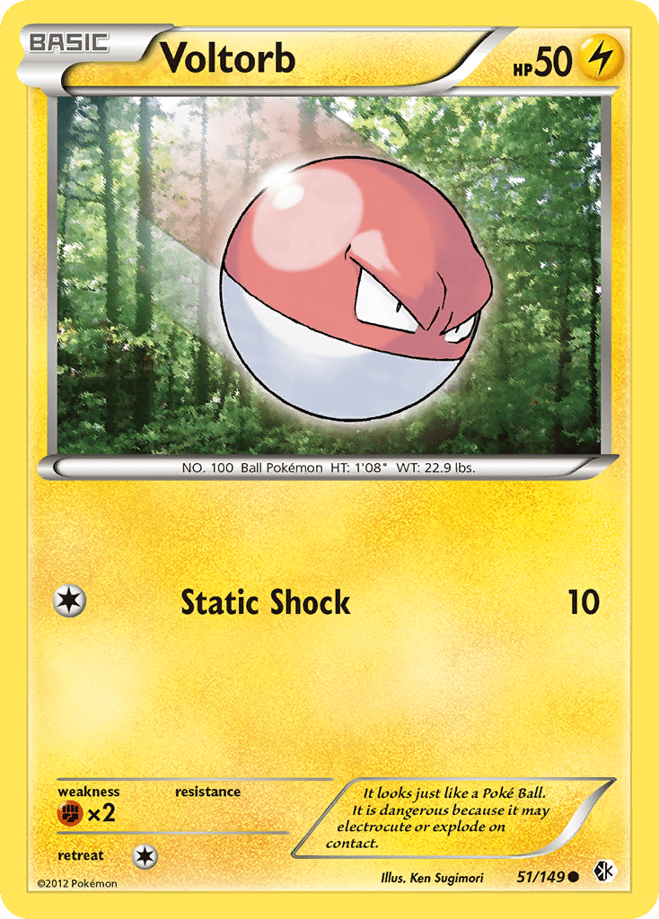 Voltorb (51/149) [Black & White: Boundaries Crossed] Pokemon Single Pokémon  | Multizone: Comics And Games
