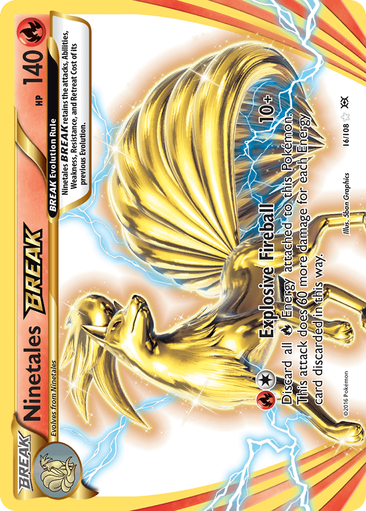 Ninetales BREAK (16/108) [XY: Evolutions] Pokemon Single Pokémon  | Multizone: Comics And Games