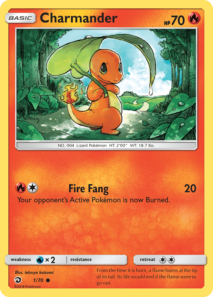 Charmander (1/70) [Sun & Moon: Dragon Majesty] Pokemon Single Pokémon  | Multizone: Comics And Games