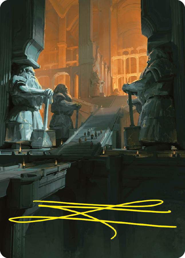 Mines of Moria Art Card (Gold-Stamped Signature) [The Lord of the Rings: Tales of Middle-earth Art Series] MTG Single Magic: The Gathering  | Multizone: Comics And Games