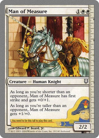 Man of Measure [Unhinged] MTG Single Magic: The Gathering  | Multizone: Comics And Games