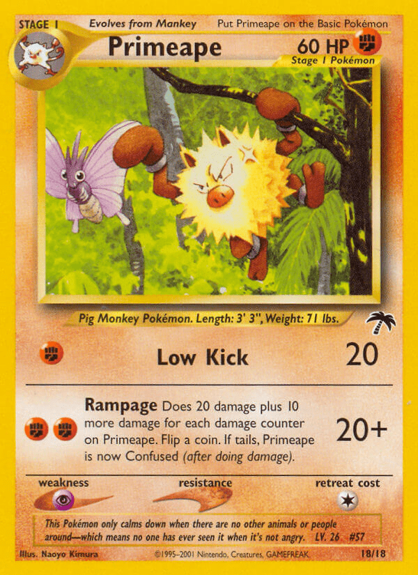 Primeape (18/18) [Southern Islands] Pokemon Single Pokémon  | Multizone: Comics And Games