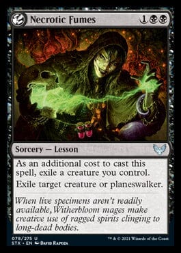 Necrotic Fumes [Strixhaven: School of Mages] MTG Single Magic: The Gathering  | Multizone: Comics And Games